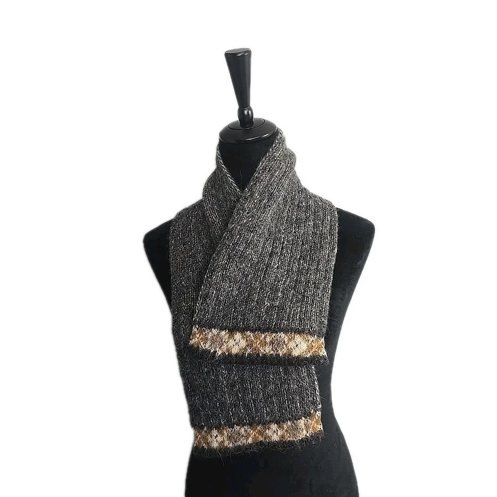 Inis Meáin Unisex Alpaca Knit Scarf 36
